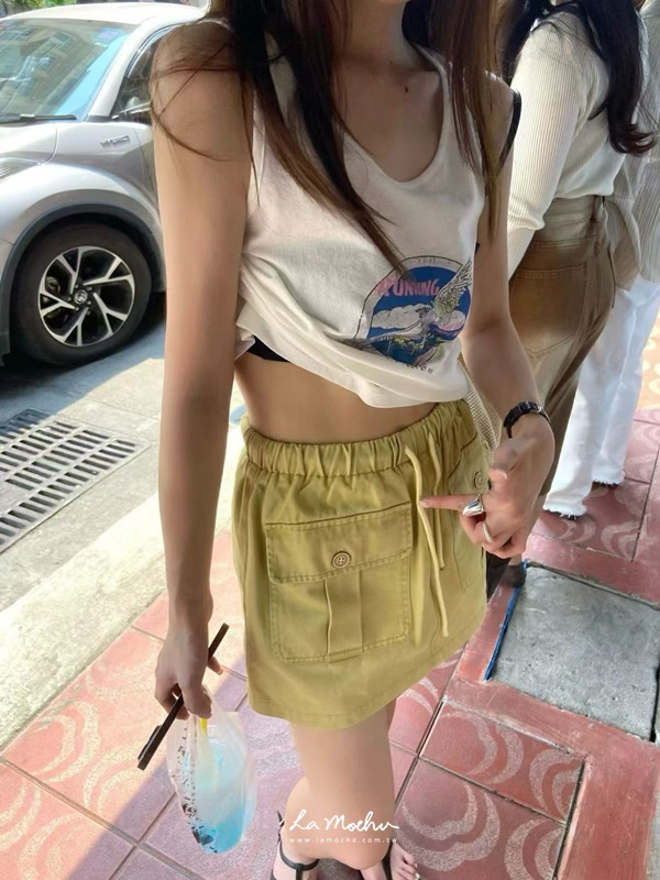 前口袋工作褲裙